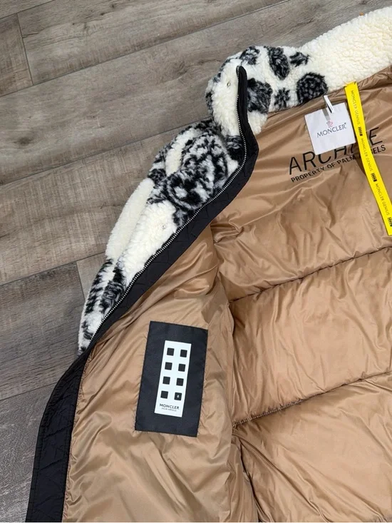 Moncler Palm Angels Baden printed fleece down puffer jacket - Picture 5 of 12